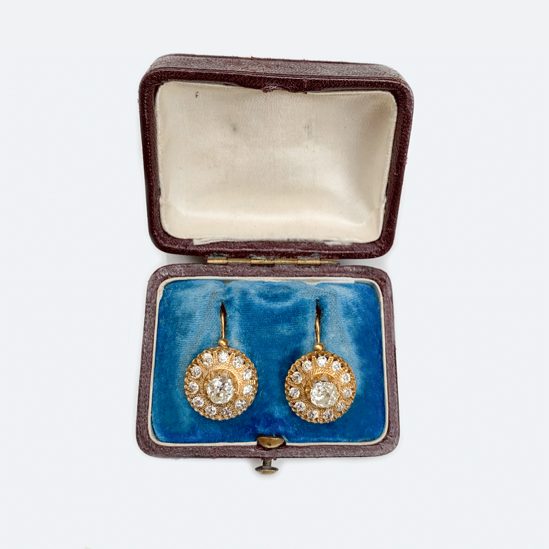 18ct Gold & Diamond Earrings