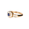 A Sapphire Diamond Gold Ring