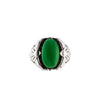 A Silver and Chrysoprase Ring by Theodor Fahrner